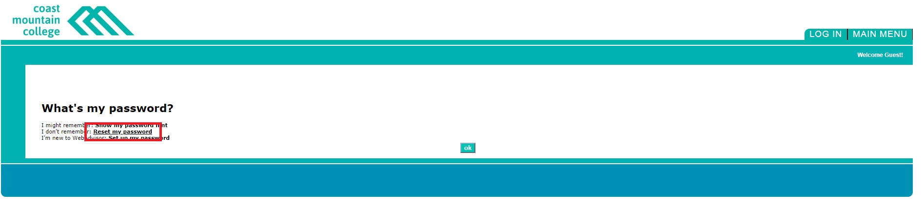 resetPassword resetPassword